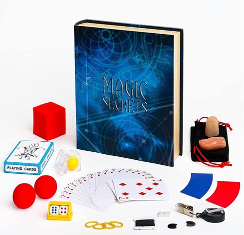 LUGY Magic Secrets - Magic Set for Beginners & Kids - Learn 70 Basic Level Magic Tricks - Comprehensive Magic Starter & Learning Kit - Includes Video Tutorials - Suitable for Age 7+ in Saudi Arabia