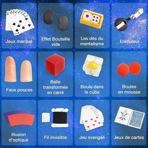 LUGY Magic Secrets - Magic Set for Beginners & Kids - Learn 70 Basic Level Magic Tricks - Comprehensive Magic Starter & Learning Kit - Includes Video Tutorials - Suitable for Age 7+ in Saudi Arabia