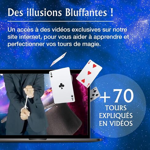 LUGY Magic Secrets - Magic Set for Beginners & Kids - Learn 70 Basic Level Magic Tricks - Comprehensive Magic Starter & Learning Kit - Includes Video Tutorials - Suitable for Age 7+ in Saudi Arabia