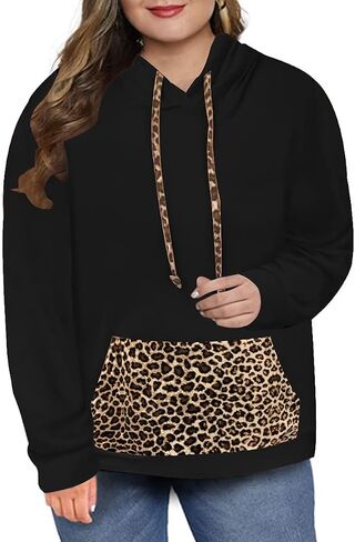 RITERA Plus Size Hoodies For Women Casual Sweatshirt Fall Winter Long Sleeve Oversize Pullover Tops in Saudi Arabia