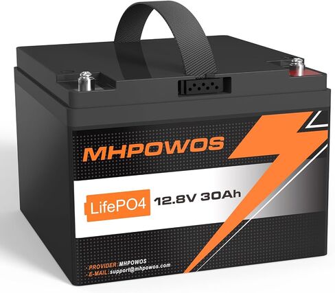12V 8Ah LiFePO4 Battery, 3000+ Deep Cycles LiFePO4 Lithium Batteries Built-in 8A BMS, Perfect for Solar Battery Charger, Fish Finder, Power Wheels, LED Light, Toys, Off-Grid Applications in Saudi Arabia