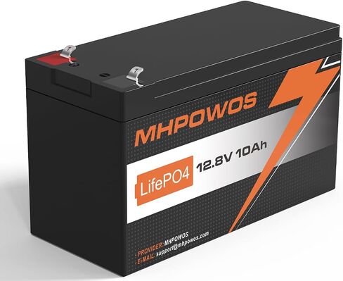 12V 8Ah LiFePO4 Battery, 3000+ Deep Cycles LiFePO4 Lithium Batteries Built-in 8A BMS, Perfect for Solar Battery Charger, Fish Finder, Power Wheels, LED Light, Toys, Off-Grid Applications in Saudi Arabia