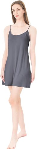 Slip Dress for Women Viscose Spaghetti Strap Lingerie Sexy Nightgowns Plus Size in Saudi Arabia