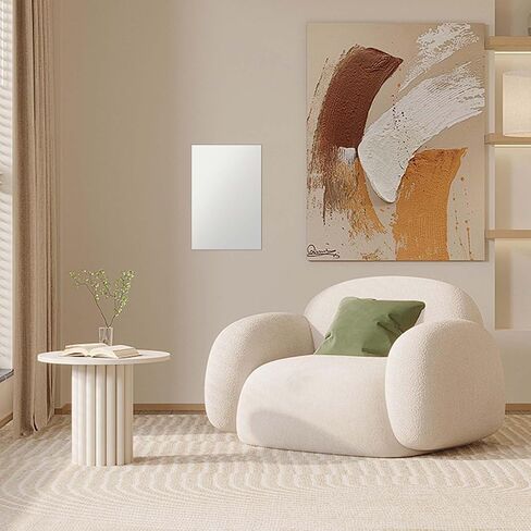 Self Adhesive Acrylic Mirror Sheet, Flexible Mirror Tiles Self Adhesive Wall Mirror Stickers Frameless Mirror Bathroom Mirror Wall Shatterproof Mirror Stickers for Walls Bathroom (11.8x7.9 Inches) in Saudi Arabia