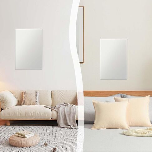 Self Adhesive Acrylic Mirror Sheet, Flexible Mirror Tiles Self Adhesive Wall Mirror Stickers Frameless Mirror Bathroom Mirror Wall Shatterproof Mirror Stickers for Walls Bathroom (11.8x7.9 Inches) in Saudi Arabia
