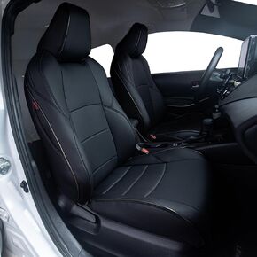 HKZ Custom Fit Venza Car Seat Covers for Toyota Venza 2021 2022 2023 2024-5-Seats Full Set, Leather (Black)