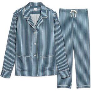 Striped Soft TENCEL™ Classic Long PJ Set
