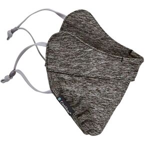 Coolibar UPF 50+ Men's Women's Zenith UV Mask - Sun Protective (Large/X-Large- Charcoal Heather)