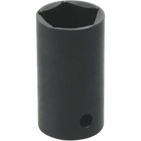 9076 1/2-Inch Drive 13/16-Inch Penta Socket Pentagon Socket Tool for Pentagonal Nuts and Bolts, 5 Point Impact Socket Five Point Utility Socket for Curb Boxes Water Meter Fire hydrants，Black