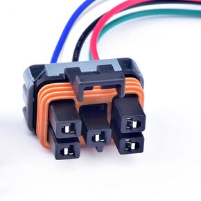 5 Pin Female Auto Waterproof Connector Wiring Harness Plug for Cummins CAT Carter Detroit The 60 Series ECM LED Lights(with Back Cover)
