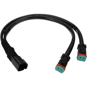Wiring Harness Splitters Deutsch DT DTP Wiring Harness Extension Connectors for Dual LED Pod Lights LED Light Bar LED Work Lamps Fog Lights