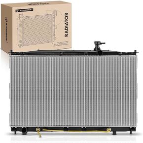 A-Premium Engine Coolant Radiator Assembly with Transmission Oil Cooler Compatible with Hyundai Santa Fe 2007 2008 2009, 2.7L 3.3L