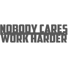 Nobody Cares Work Harder Gym Sign Wall Art Metal Motivational Wall Decor Home Gym Decor Gym Signs For Home Gym Office Exercise Fitness Workout Wall Art Decor