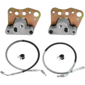 M MATI Front Brake Calipers & Hose Lines for Polaris Sportsman 500 Magnum 500 325-2x4 Xplorer 400 Xpedition 425 Worker 500 1999-2000 5131115 5131116 1910411 1930753 1930752 1910299