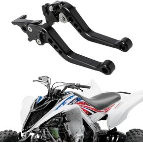 ATV Clutch and Brake Lever Set Adjustable Handle for Raptor YFM 700R 700 2008-2025 Red