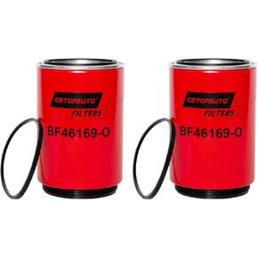 2PCS BF46169-O Fuel Water Separator Filter Replace Baldwin 4080114C1 4080114C2 R34000BB01 fits for International 4300 4300LP 4400 7300 7400 7500 HV507 Truck