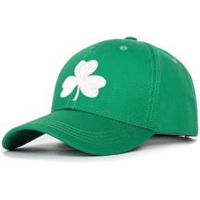 St-Patrick's-Day 4-Leaf-Clover Baseball-Hat Shamrock Baseball-Cap