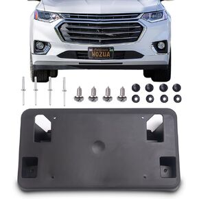 Front Bumper License Plate Brackets Mounting for Chevrolet Chevy Traverse 2018 2019 2020 2021 84282822