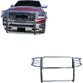 Black Horse Grille brush Bumper Guard Modular SS Compatible with 19-24 Ram 1500(Excl. Rebel & TRX trims, 19-24 Ram 1500 Classic and 20-22 Ram 1500 Diesel models)-17DG111MSS