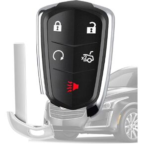 Replacement 6 Buttons Proximity Smart Keyless Entry Remote Fob for Cadillac Escalade and Escalade ESV 2015-2020 315Mhz FCC: HYQ2AB 1 Piece