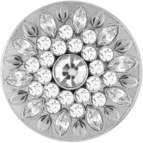 Ginger Snaps Gisele, 20 Millimeter, Clear, Rhodium Plated, Women, Jewelry and Accessories