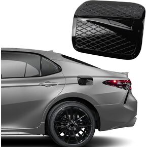 CKE for 8th Gen Camry Compatible with Toyota Camry 2024 2023 2022 2021 2020 2019 2018 Accessories Car Fuel Tank Cover Trim Oil Gas Cap Exterior Decoration Sticker -Glossy Black
