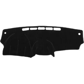 Car Dashboard Cover Compatible for Nissan Versa 2012-2018, Protective Polyester Black Center Console Interior Trim Dash Cover Mat Pad