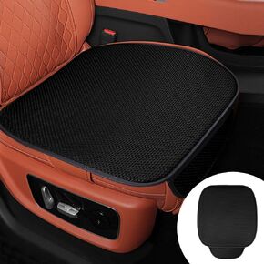 Ice Silk Cooling Car Seat Cover, Universal Breathable Comfort Front Bottom Car Seat Cushion Pad, Anti Slip Car Seat Protector Mat with Storage Pocket for SUVs Trucks Cars (Gray)