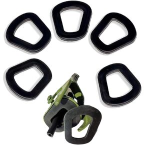 5 PCS Jerry Can Gaskets, 20 Liter Automobile Oil Drum Sealing Gasket, NATO Jerry Can Spout Replacement Parts, Rugged Elastomeric Gasket Fuel-Cleaning Seals, Universal for Most Cars (Black)