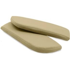 NLQR Center Console Lid Armrest Cover Replacement Leather Beige Tan Compatible with Acura MDX 2007 2008 2009 2010 2011 2012 2013