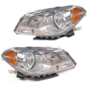 A&P For 2004-2007 Chevy Malibu, 08 Chevy Malibu Classic المصابيح الأمامية مجموعة المصابيح الأمامية استبدال السائق وجانب الركاب، كروم