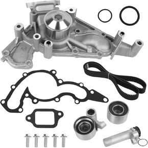 مجموعة حزام التوقيت مع مضخة مياه تناسب Lexus GS400 GS430، GX470، LS400، LS430، LX470، SC400، SC430، Toyota 4Runner، Land Cruiser، Sequoia Tundra 4.0L 4.3L 4.7L V8 يستبدل # TKT021 TCKWP298