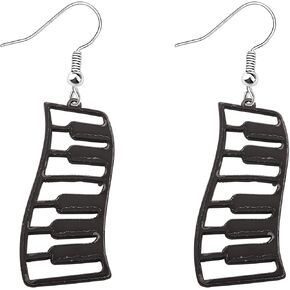 CENWA Piano Jewelry Keyboard Jewelry Piano Gifts Symphony Gifts Grand Pianos Charm Earrings Gift for Music Teacher Piano Lover