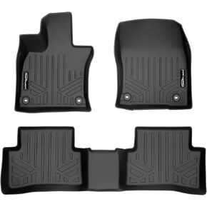 SMARTLINER All Weather Custom Fit Floor Mats 2 Row Liner Set Black for 2019-2025 Lexus UX - All Models