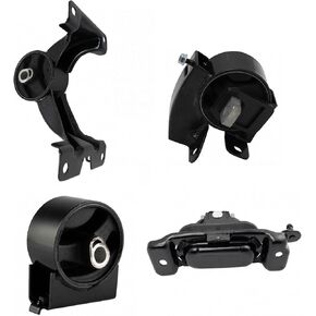 TRQ Engine Transmission Motor Mount Kit 4pc Set for 2011-2019 Grand Caravan Routan Town & Country C/V V6 3.6L Minivan