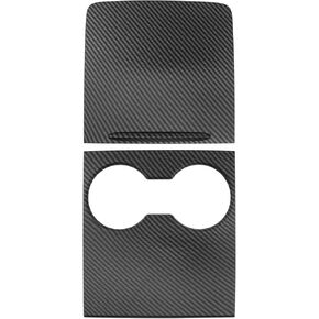 Center Console Cover, ABS Center Console Wrap Center Control Panel Compatible with Tesla Model 3 (2017-2023), Model y (2019-2025) (Matte Black)