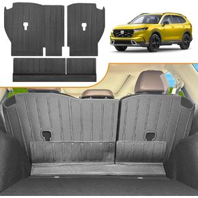 Cargo Liners Compatible with 2017-2022 Honda CRV CRV Fuel vehicl Rear Trunk Mat Backrest Mats Back Seat Protector Replacement for 2017-2022 Honda CR-V Accessories (Trunk Mat)