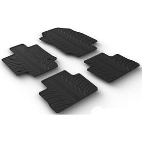 Gledring USA Custom Fit All-Weather Rubber Floor Mats Intended for Toyota Prius & Prius Plug-in Hybrid 2012-2015, No Trimming Required, Tailored Custom Fit, Protects from Rain, Mud & Snow