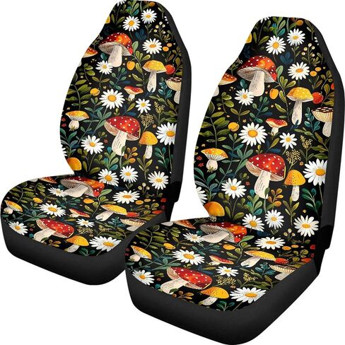 Hunting Deer Flag Print Car Seat Covers Front Seats for Men,Camo Bucket Seats Protector,Decorative Auto Interior Accessories in Kuwait
