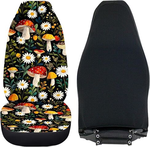 Hunting Deer Flag Print Car Seat Covers Front Seats for Men,Camo Bucket Seats Protector,Decorative Auto Interior Accessories in Kuwait