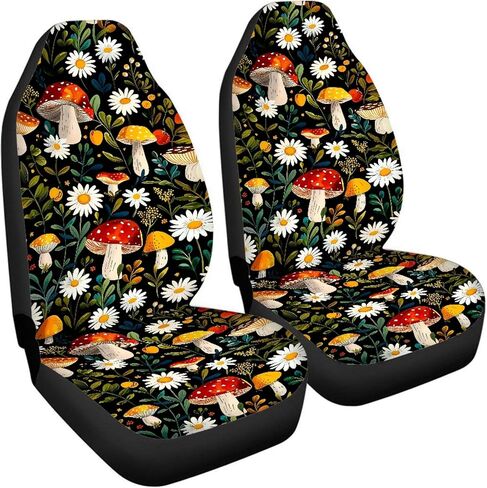 Hunting Deer Flag Print Car Seat Covers Front Seats for Men,Camo Bucket Seats Protector,Decorative Auto Interior Accessories in Kuwait