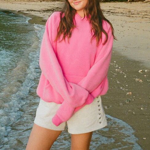 Sastianaen Cute Graphic Hoodies for Teen Girls Y2k Oversized Print Hoodie Vintage Preppy Pullover Sweatshirt in Saudi Arabia