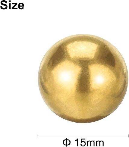 uxcell 2 Pcs Precision Solid Brass Bearing Balls 20mm Industrial Brass Ball Spheres for Machinery, Automotive, and DIY (H62 Brass) in Saudi Arabia