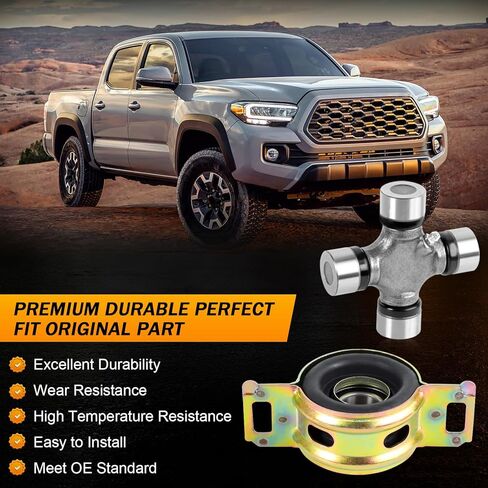372300K040 محمل دعم مركز عمود المحرك ومجموعة مفاصل U 5-213X متوافقة مع Toyota Tacoma 2005-2015 2WD 4WD مجموعة محامل شماعات U-Joint الخلفية in Kuwait