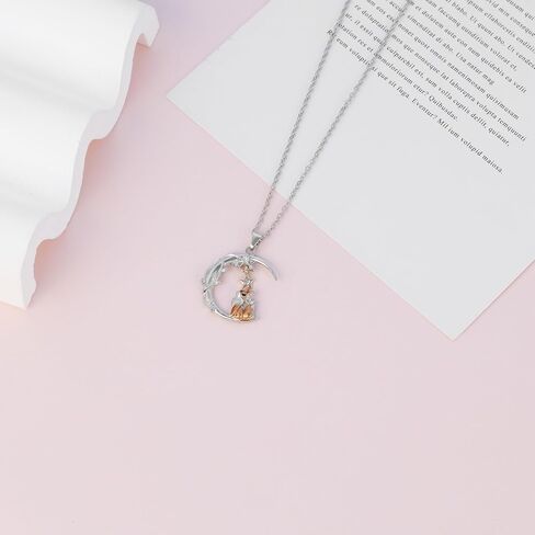 Dainty Fox Necklace for Women Fox Gifts Fox Jewelry Animal Pendant Necklaces Jewelry for Women Teens Animal Lovers lovely Spirit Necklace Gifts in Kuwait
