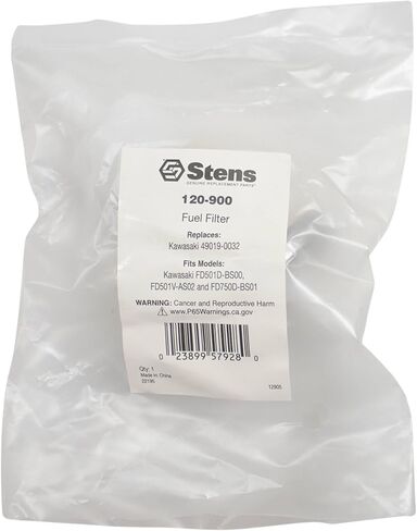 فلتر الوقود Stens 120-900 متوافق مع/بديل لـ Kawasaki FD501D-BS00، FD501V-AS02 وFD750D-BS01 49019-0032، 49019-1055، KM-49019-0032 in Saudi Arabia