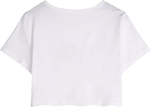 LovelyWholesale Women Graphic Crop Tops Letter Print Short Sleeve Tee Summer Sexy T Shirt in Saudi Arabia