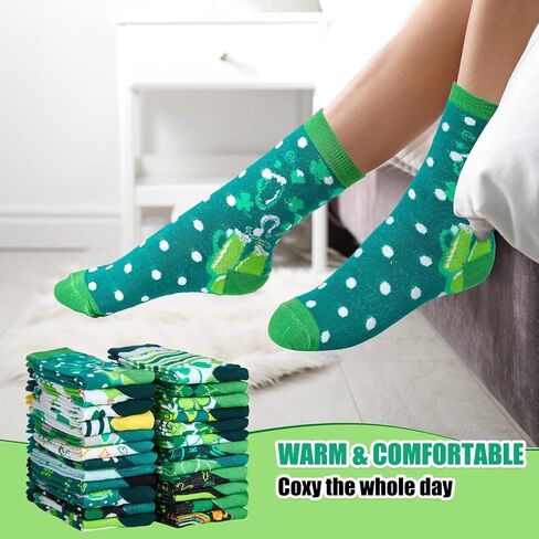 Ramede 48 Pairs Valentine's Day Socks Bulk for Women Girls Colorful Love Pattern Novelty Crew Socks Gifts in Saudi Arabia