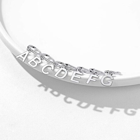 ChicSilver Initial Dangle Hoop Earrings for Women 925 Sterling Silver Personalized 26 Alphabet Letters Huggie Earrings (withh Gift Box) in Kuwait