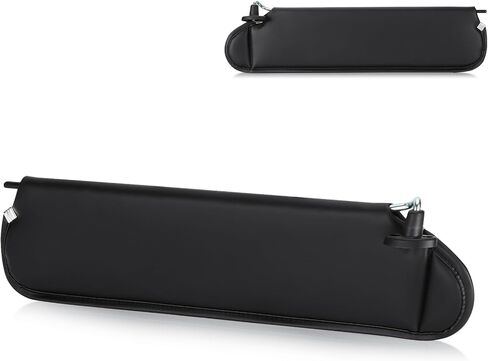 واقي من الشمس من جانب الراكب الأيمن بدون ضوء مناسب لسيارة Jeep Wrangler TJ 1997 1998 1999 2000 2001 2002، أسود in Kuwait